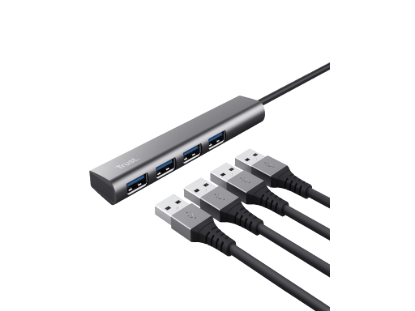 Trust Halyx USB-C to 4-portUSB-A 3.2 Gen1 Hub