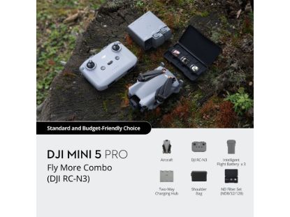 DJI Mini 5 PRO FMC (DJI RC N3)dron, 1-inch senzor,snimak 4k,ActivTrack,do 36min let,Med-Tele mod