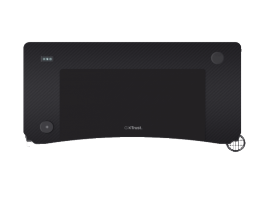 Trust GXT710 Luminus Pro RGBgaming sto, wireless punjač,120x60x74 cm, crni