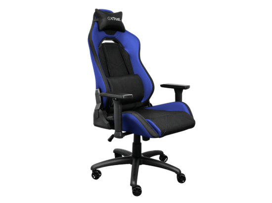 Trust GXT 714B gaming stolica RUYA, plava, udobna, podesiva ergonomska, eko materijal