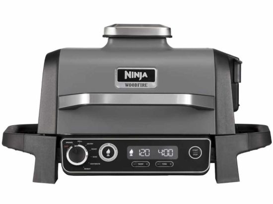 Ninja elektricni rostilj7 funkcija, tezina 10,18 kg.Woodfire tehnologija, do 75% manje masti