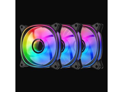 LC-Power LC-CF-120-ARGB-KIT-B set 3x 120mm ARGB fan