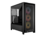 CORSAIR FRAME 4000D RS ARGB3xRS120 ARGB fans, 360mm rad170mm cooler, 430mm GPU, ATX, Black
