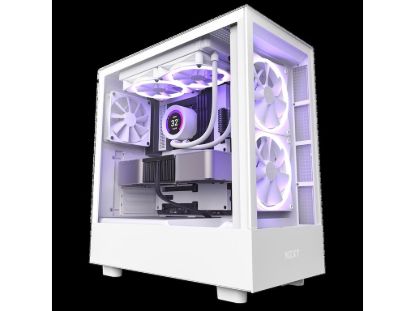 NZXT CASE H5 ELITE WHITE Mini-ITX, Micro-ATX, ATX Mid-Tower, 3x Fans