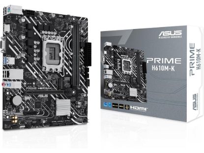 ASUS MB PRIME H610M-KLGA 1700, 2x DDR5,1x M.2,6xUSB1x VGA, 1x HDMI, mATX