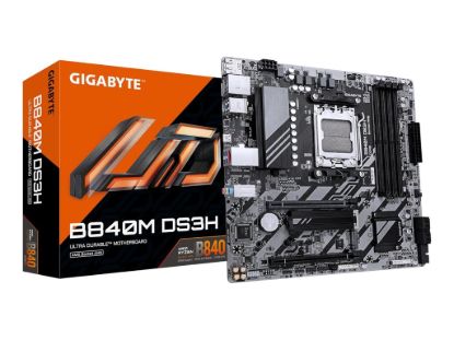Gigabyte MB B840M DS3H AM5, 4x DDR5, 2x M.2, 4x SATA 1x HDMI, 2x DP, RAID, 14x USB, mATX