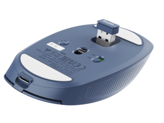 Trust OZAA compact wirelessmiš, 800-3200 dpi, optički,3 načina konekcije, punjiva baterija