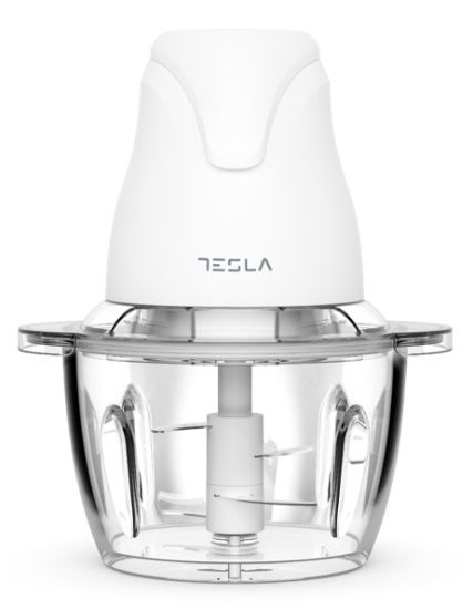 TESLA Sjeckalica FC302WSnaga 400 W; Kapacitet 1 L; 4 inox oštrice na 2 nivoa; staklena pos