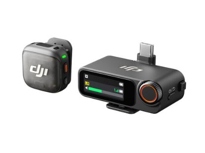 DJI Mic 3 (1 TX + 1 RX)Mikrofon,prenos do 250m,5.5h snimanja,48kHz 24 zvuk, 1x transmiter