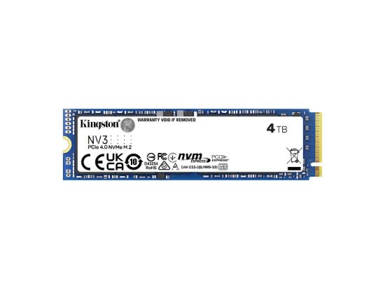 Kingston SSD 4TB NV3NVMe PCIe Gen 4.0x4R/W : 6000/5000MB/s
