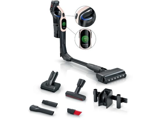 BOSCH Akumulatorski usisavačSerie 10 | UNLIMITED,ROZA1 Baterija, 80 minuta ECO rada