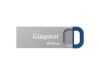 Kingston FD 64GB DTKN USB3.2 DataTraveler Kyson Stylish Capless Metal Case,220MB/s read